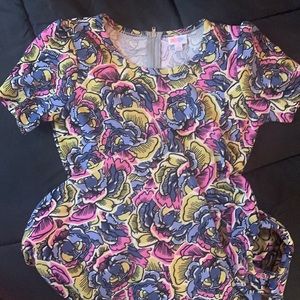 Lularoe L Amelia floral print dress